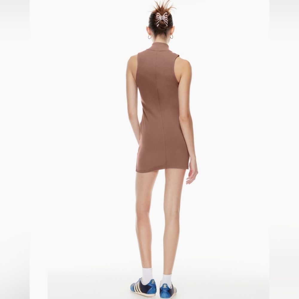 CLOSET CLOSING SALE - Black Aritzia Sunday Best 1/2 zip mini polo dress - Picture 8 of 8